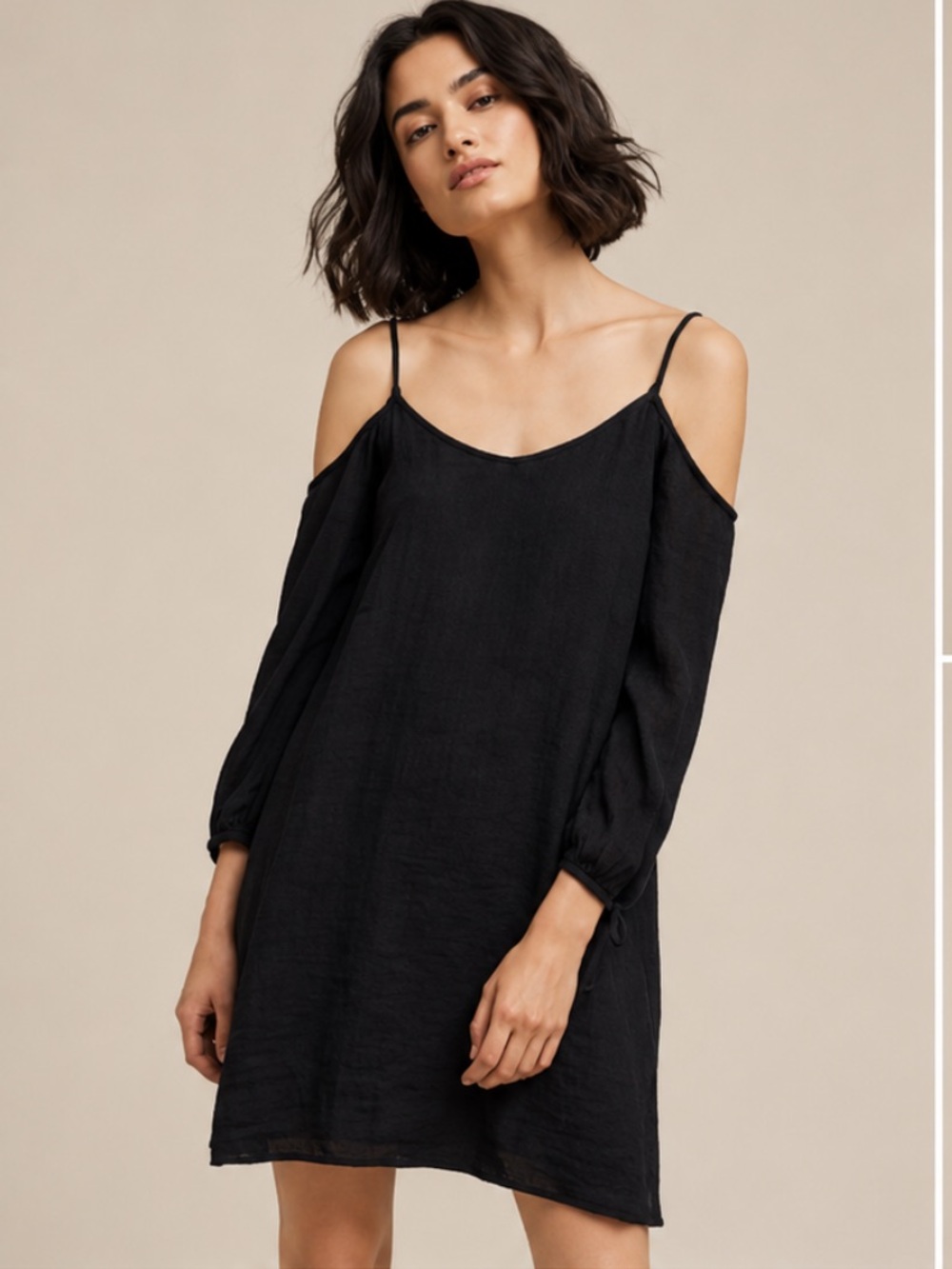 Anthropologie Amadi Women's Pelloux Open Shoulder black
